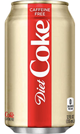 caffeine free versions diet coke